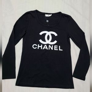 CC logo lightweight pullover Black Long Sleeve Size Medium